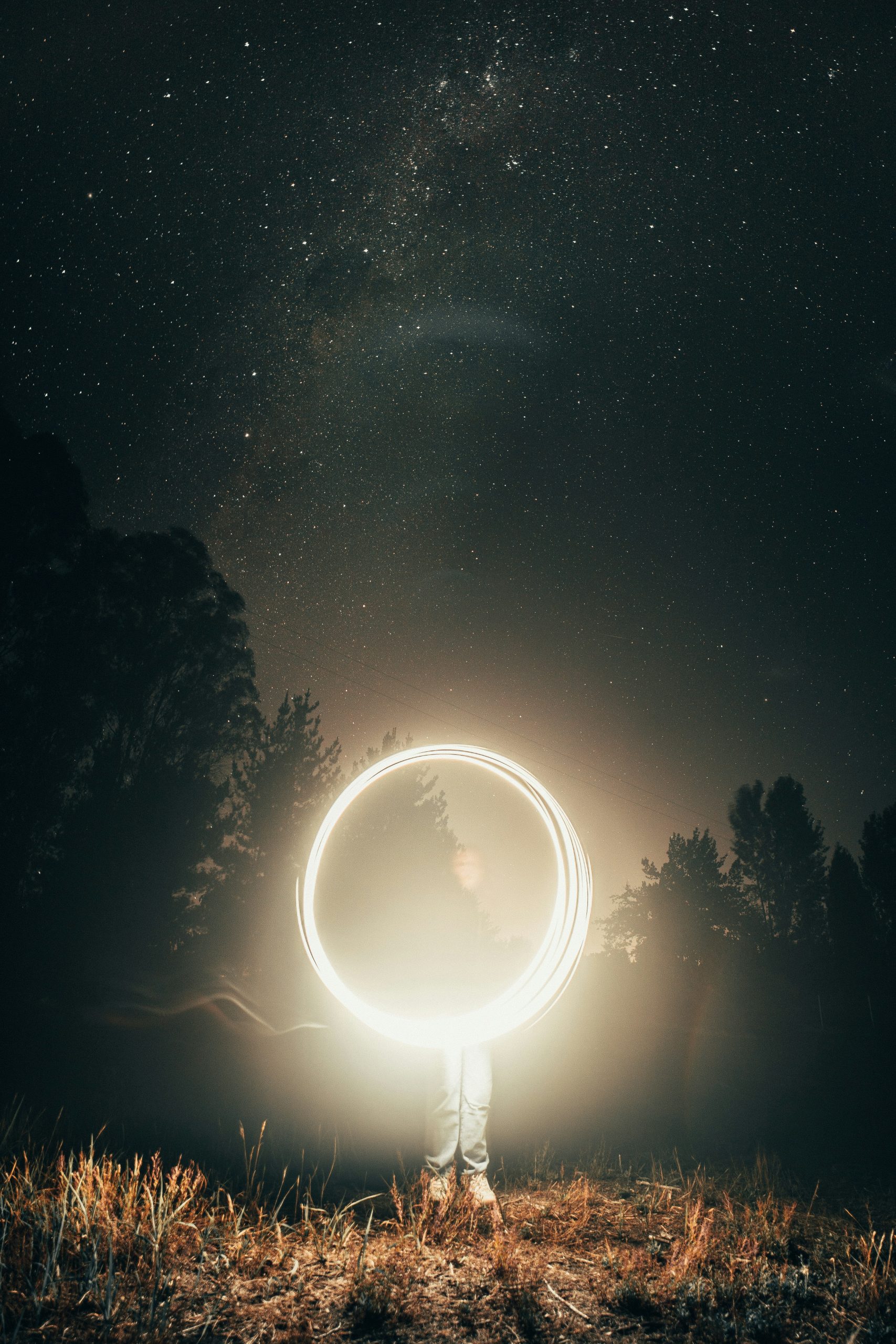 Schutzritual – Lichtkreis in der Dunkelheit Schutzkreis aus Licht gegen negative Energien